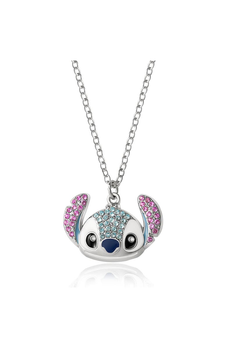Disney Lilo and Stitch Fashion Pendant Necklace, Main, color, Silver, Blue