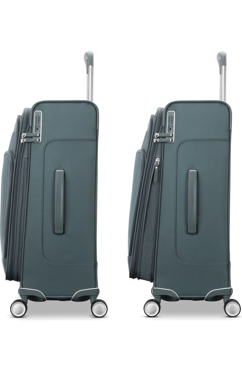 Samsonite Silhouette 18 Softside Expandable 30" Checked Spinner, Alternate, color, Black