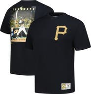 Mitchell & Ness Men's Mitchell & Ness Roberto Clemente Black Pittsburgh Pirates Legends Collection Vintage Logo T-Shirt