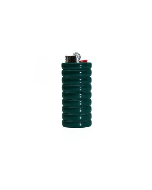 Fry Powers Gio Resin Lighter Holder In Green