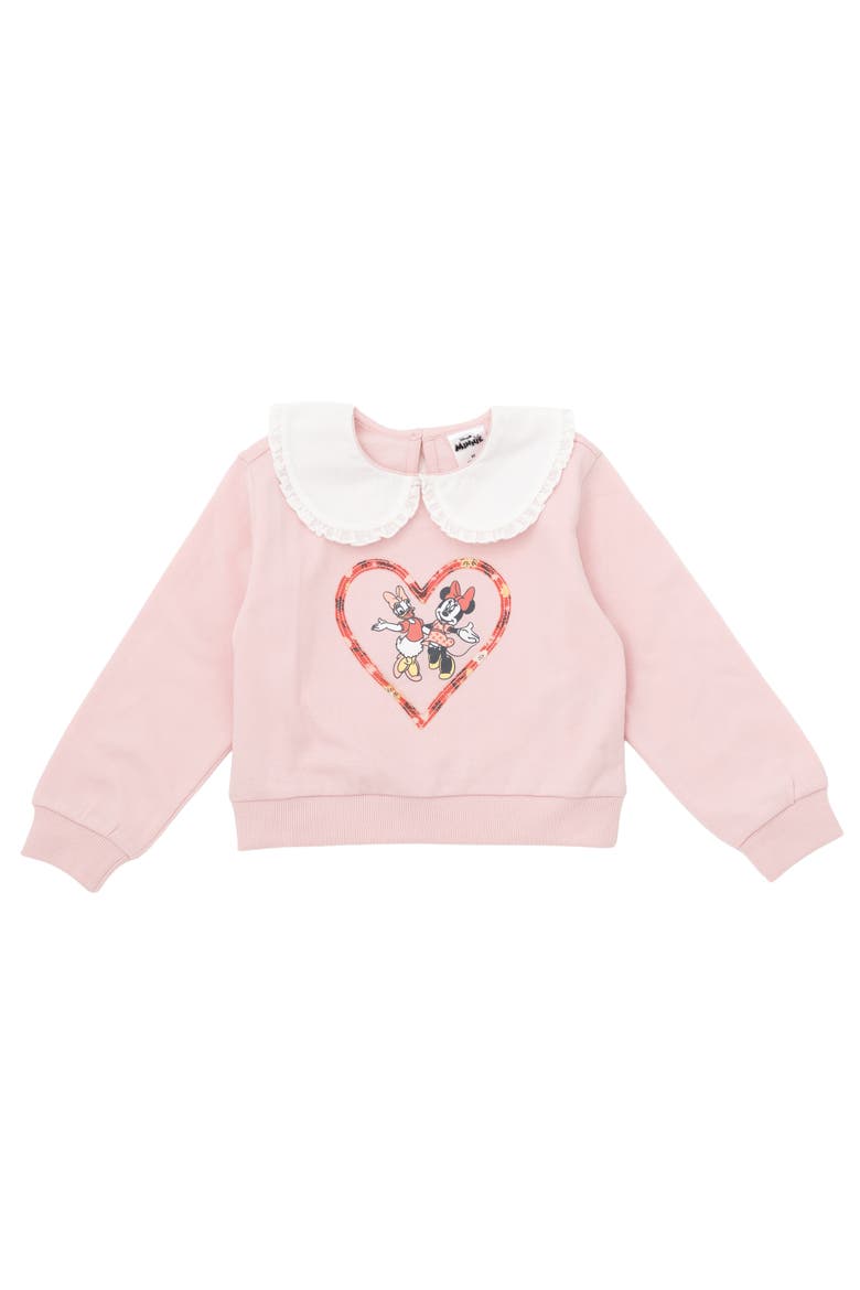 Minnie Mouse 2-Piece Sweatshirt and Skirt Set, Alternate, color, Pink Minnie Daisy
