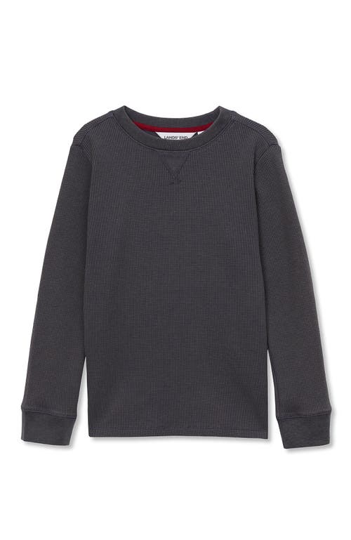 Lands' End Boys Long Sleeve Thermal Shirt In Gray
