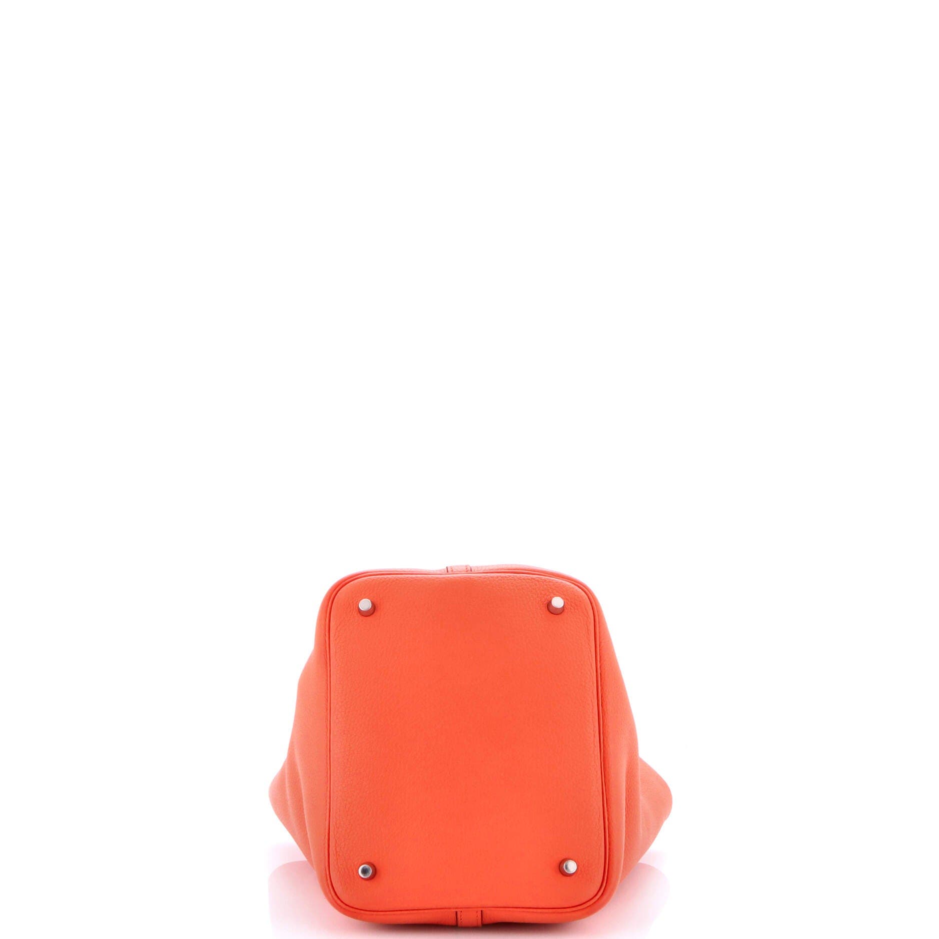 Pre-Owned Hermes Eclat Picotin Lock Bag Clemence MM, Alternate, color, Orange Poppy