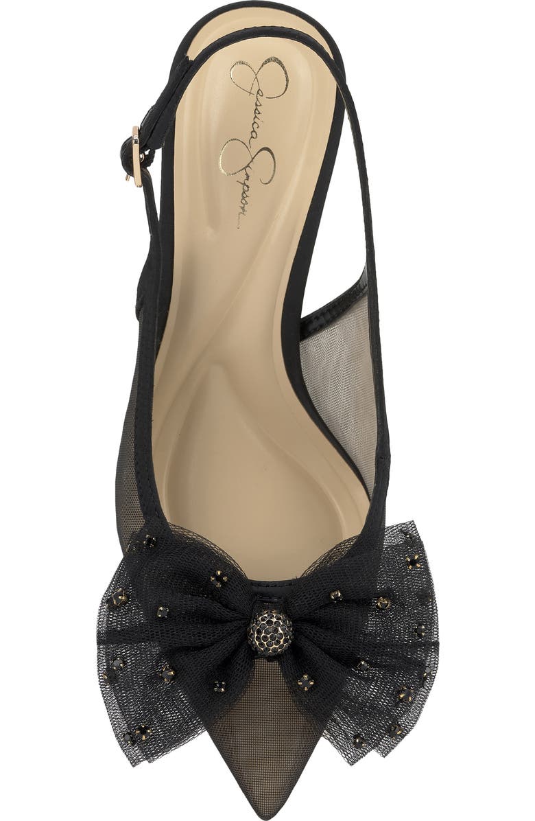 Jessica Simpson Lavilra Slingback Pointed Toe Pump, Alternate, color, Black