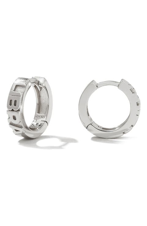 Zodiac Sign Hoop Earrings