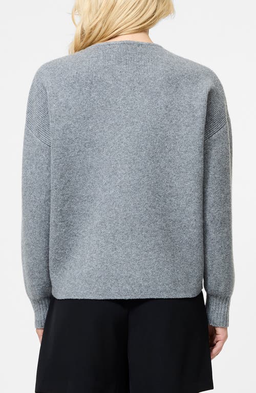 French Connection Safiya Knit Drop Shoulder Cardigan In Gray