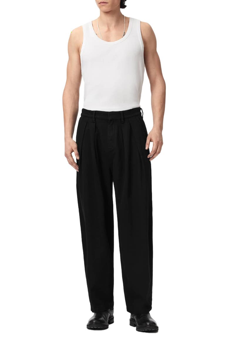 Becco Straight Leg Pants, Alternate, color, BLACK