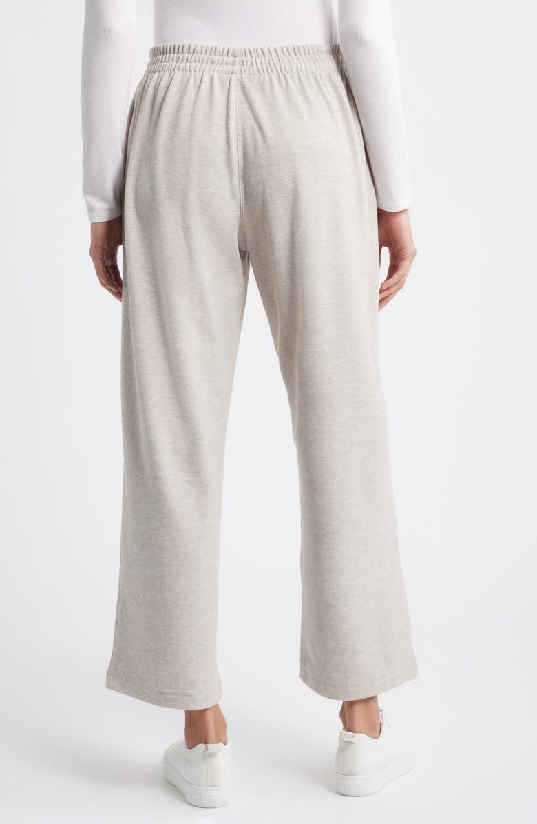 Caslon<sup>®</sup> Ankle Wide Leg Sweatpants, Alternate, color, Beige Taupe