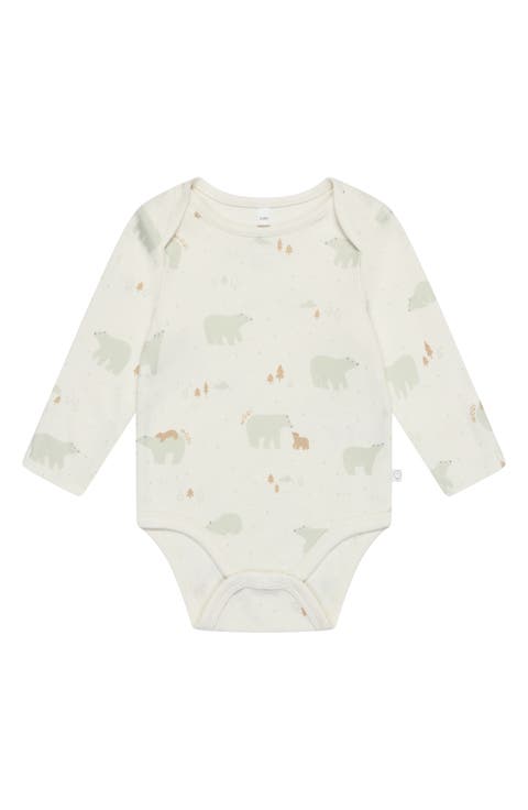 Print Long Sleeve Bodysuit (Baby)