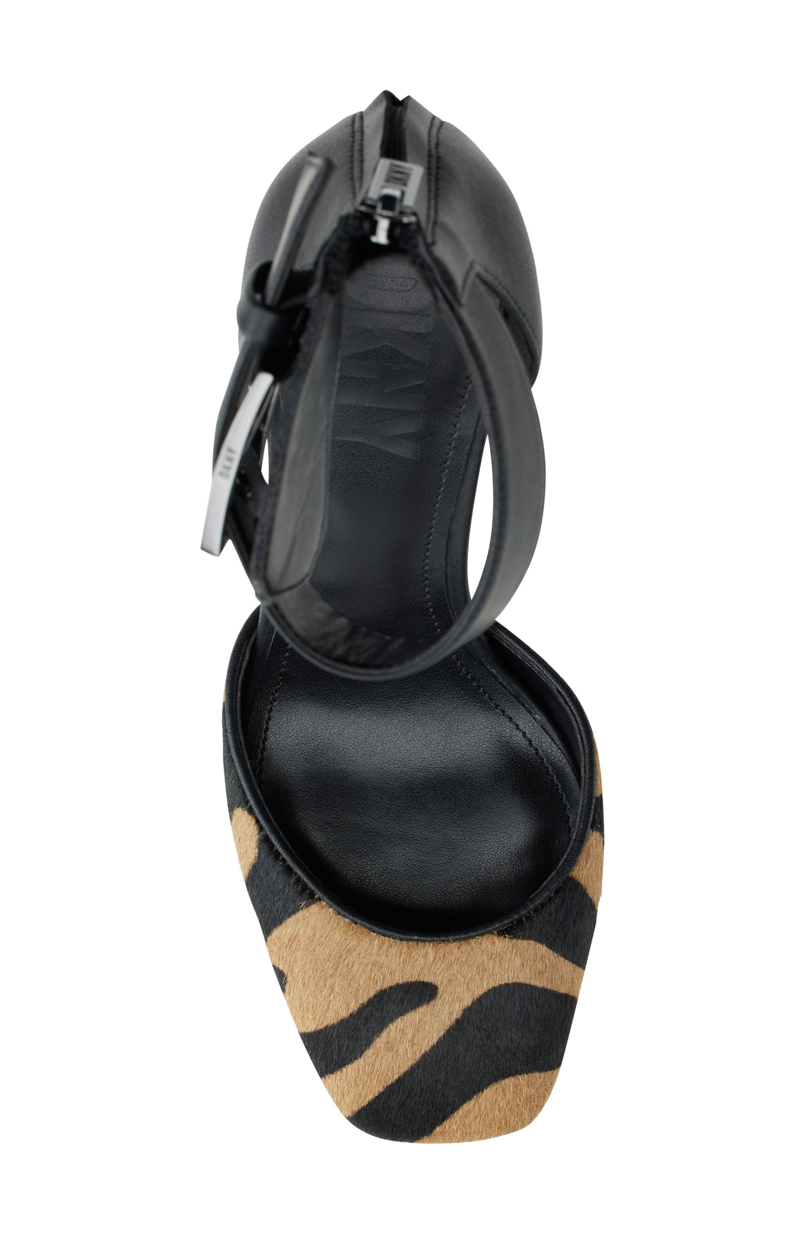 DKNY Barra Genuine Calf Hair Ankle Strap Platform Pump, Alternate, color, 