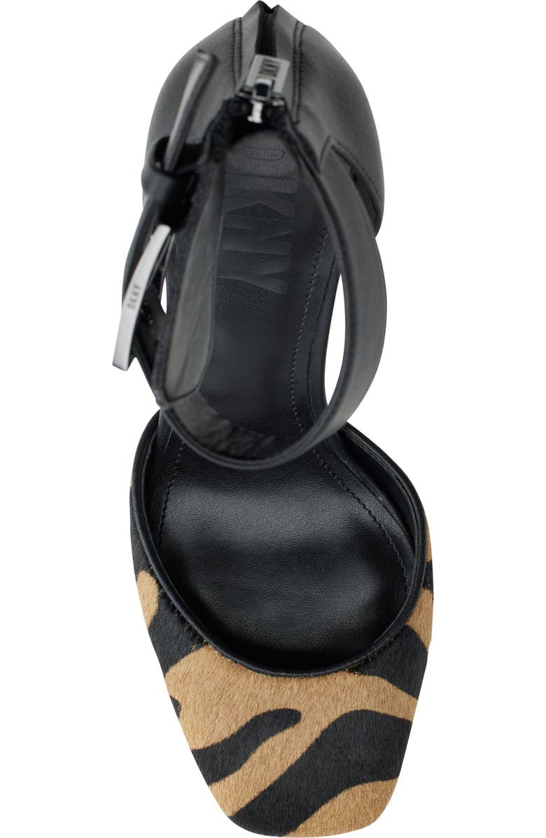 DKNY Barra Genuine Calf Hair Ankle Strap Platform Pump, Alternate, color,