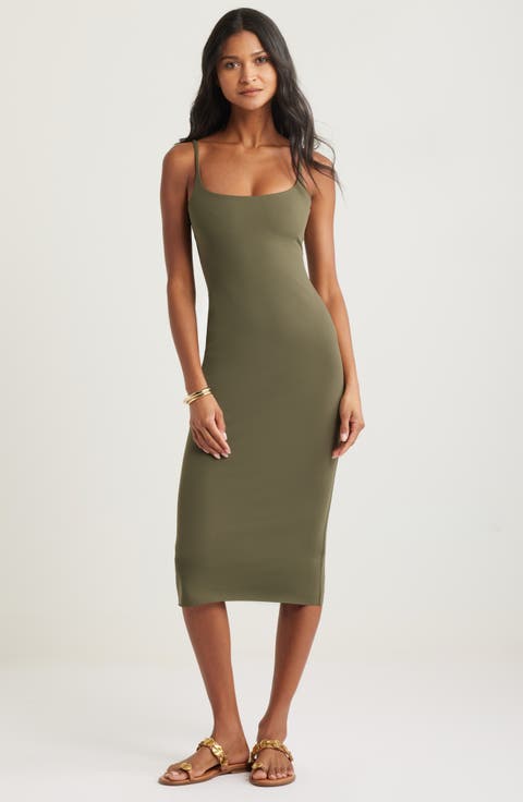 Smooth Edit Strappy Midi Slipdress