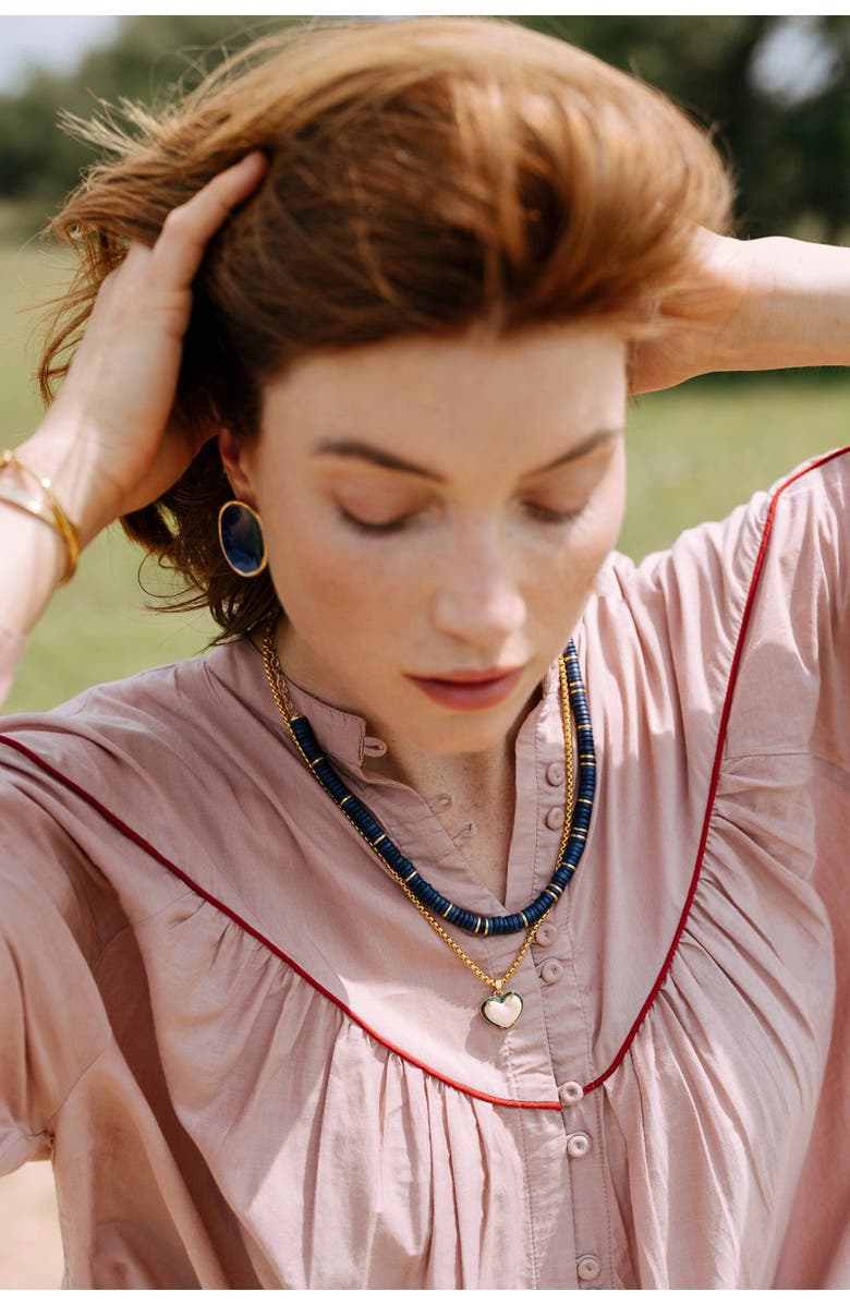 Noonday Collection Halo Earrings, Deep Indigo, Alternate, color, Navy