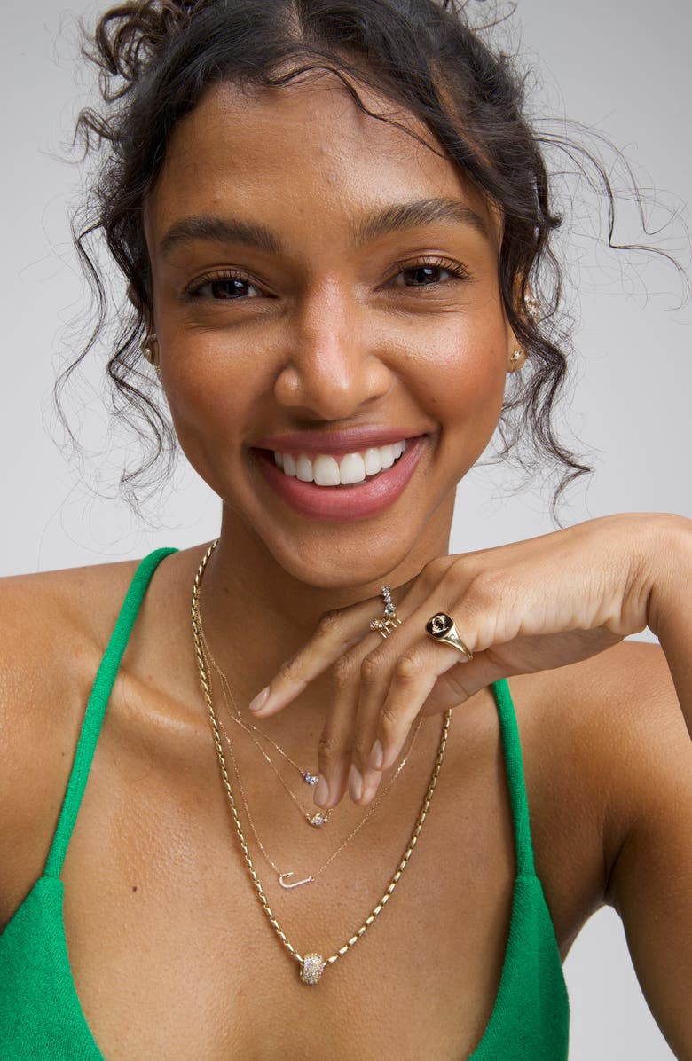 Adina Reyter Iridescent Big Bead, Alternate, color, 0.25 Diamond Mixed Stone 14K