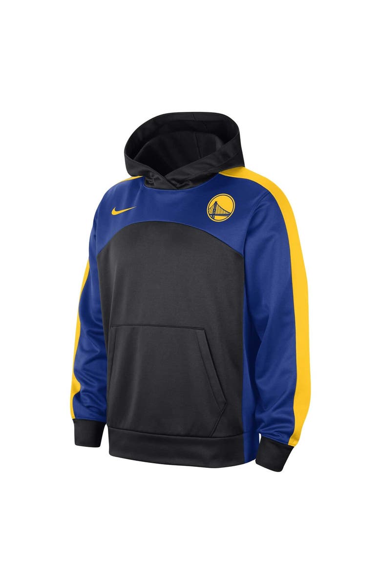 Nike Men's Nike Black/Royal Golden State Warriors Authentic Starting Five Force Performance Pullover Hoodie, Alternate, color, Black