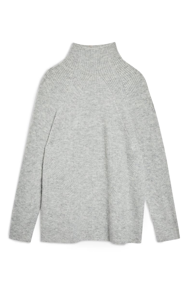Topshop Raglan Turtleneck Neck Sweater, Alternate, color, 