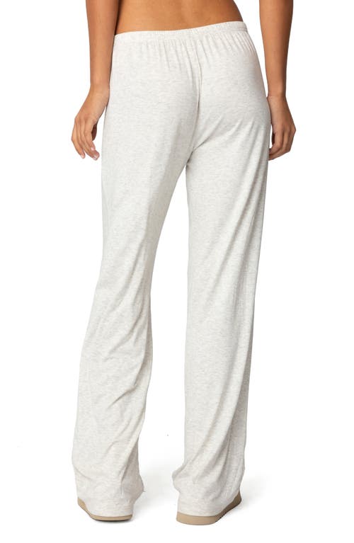 Edikted Justina Lounge Pants In Gray-melange
