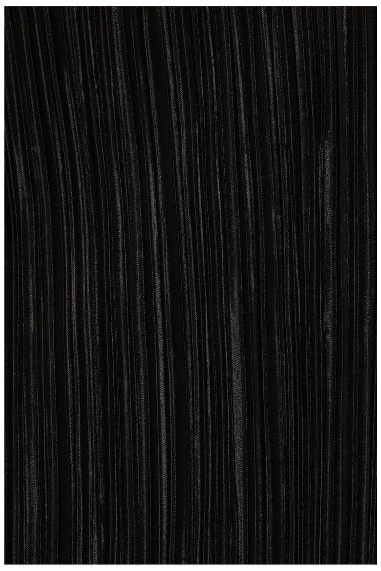 Melody Plissé Maxi Dress, Alternate, color, BLACK