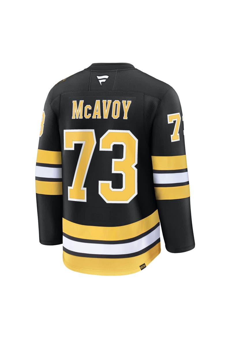 Men's Fanatics Charlie McAvoy Black Boston Bruins Home Premium Player Jersey, Alternate, color, Black