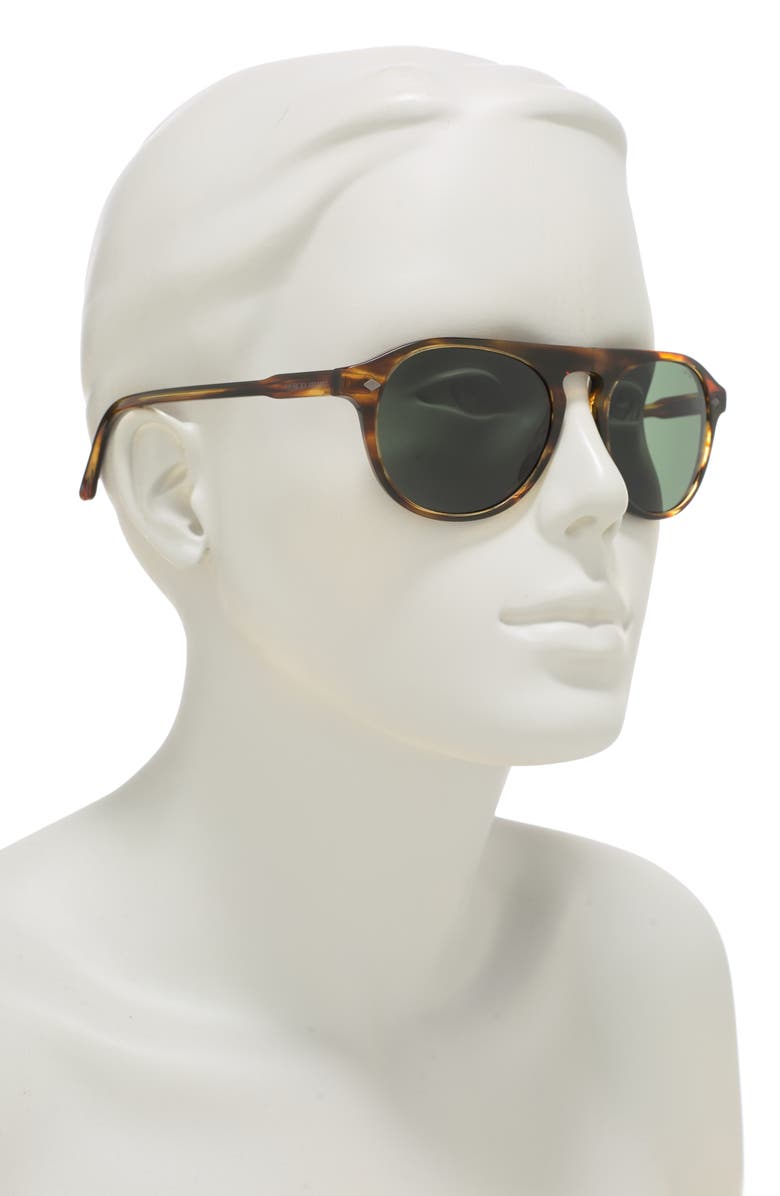 Giorgio Armani 53mm Modified Aviator Sunglasses, Alternate, color, 
