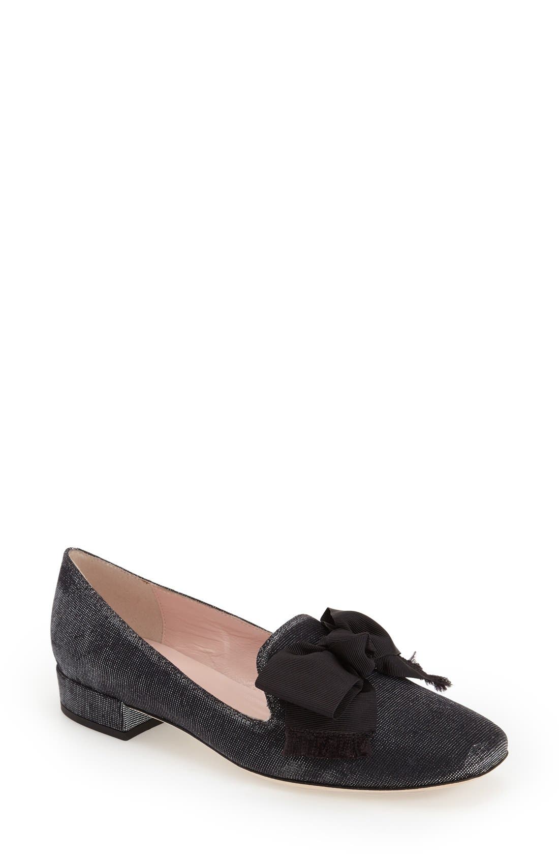 'gino' loafer, Main, color, BLACK LUREX