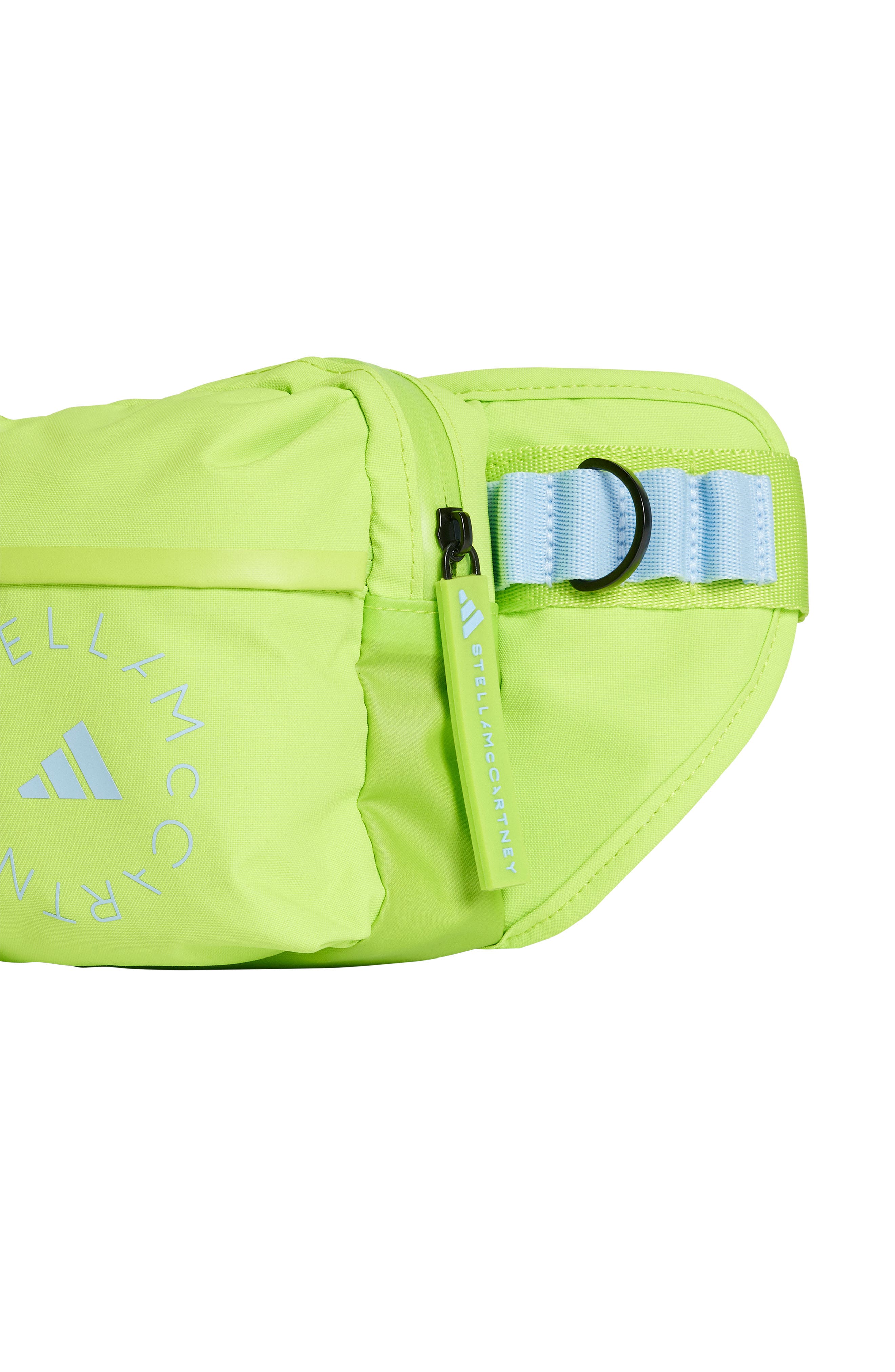 adidas by Stella McCartney Recycled Polyester Belt Bag, Alternate, color, Semi Solar Slime