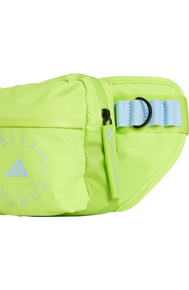 adidas by Stella McCartney Recycled Polyester Belt Bag, Alternate, color, Semi Solar Slime