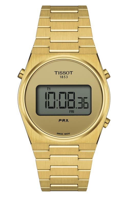 Tissot PRX Digital Bracelet Watch, 35mm in Gold at Nordstrom