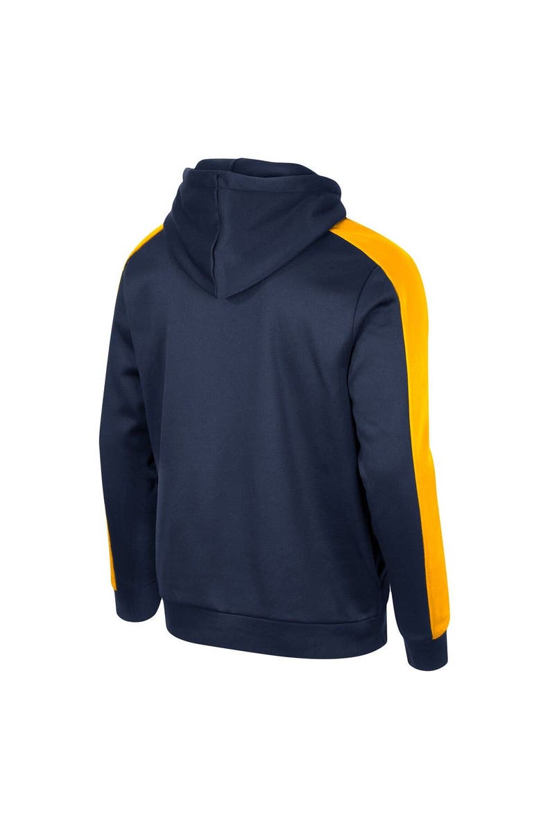 COLOSSEUM Men's Colosseum Navy West Virginia Mountaineers Reese Full-Zip Hoodie, Alternate, color,
