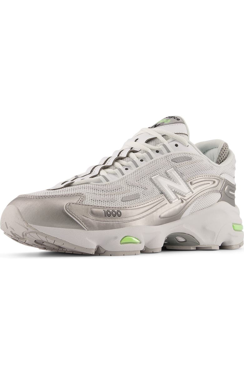 New Balance 1000D Sneaker, Alternate, color, White/ Silver Metallic