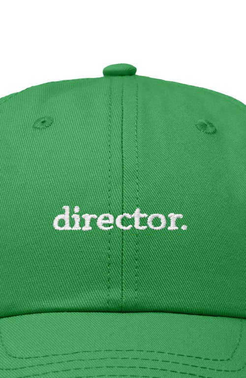 Shop Dalix Director Embroidered Low Crown Cap In Kelly Green