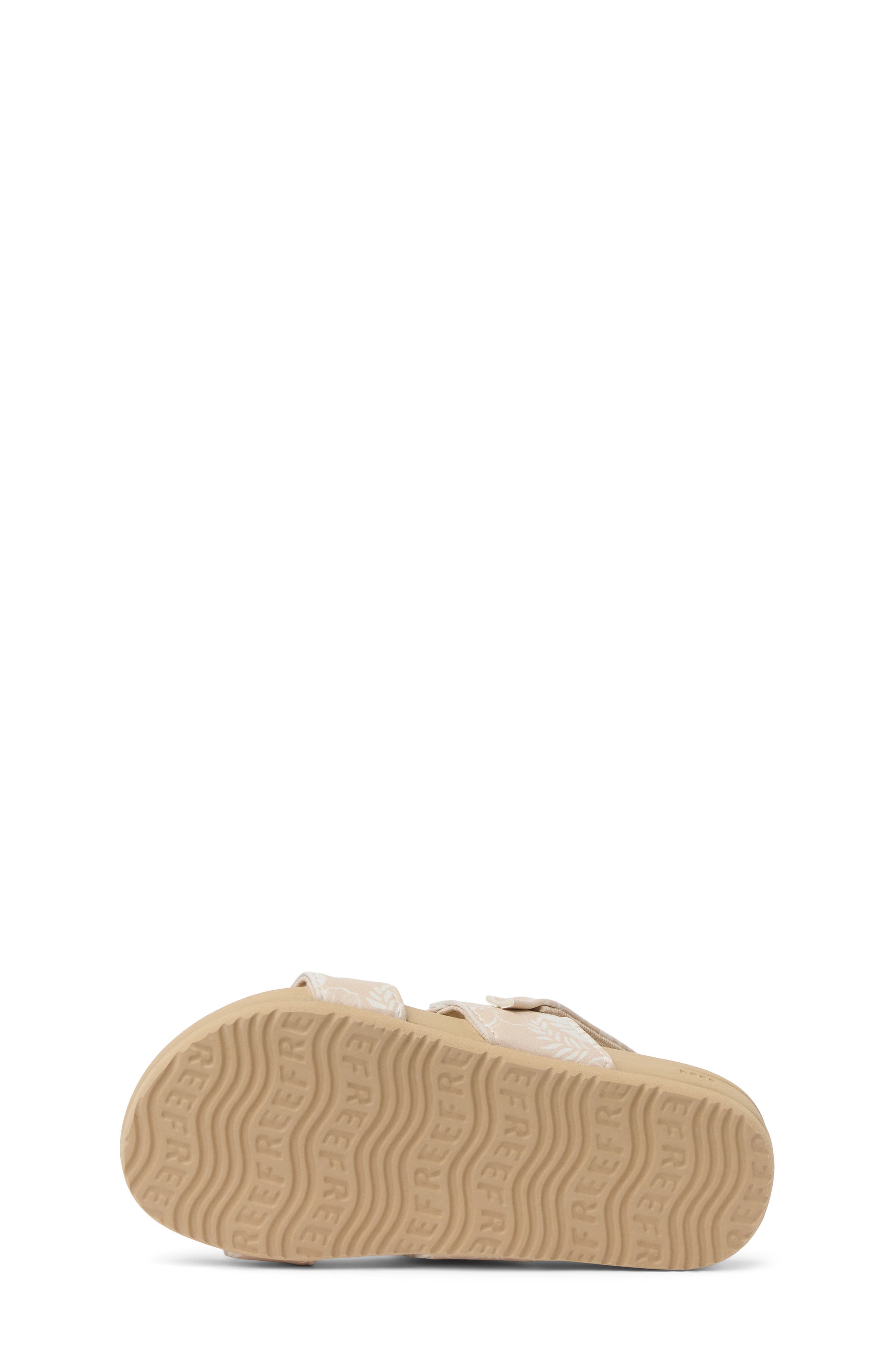 Reef Kids' Little Cushion Vista Slingback Sandal, Alternate, color, White Floral/ Tan