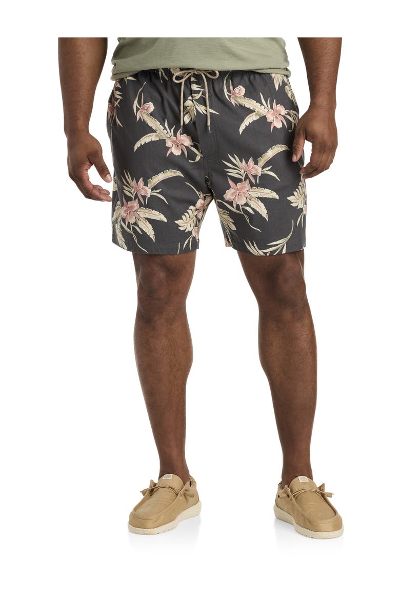 Big & Tall Essential Drawstring Shorts, Main, color, CHARCOAL