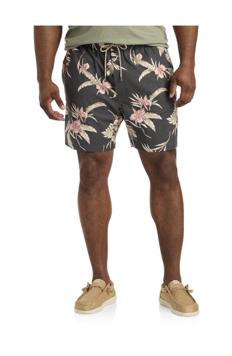 Faherty Big & Tall Essential Drawstring Shorts, Main, color, Charcoal