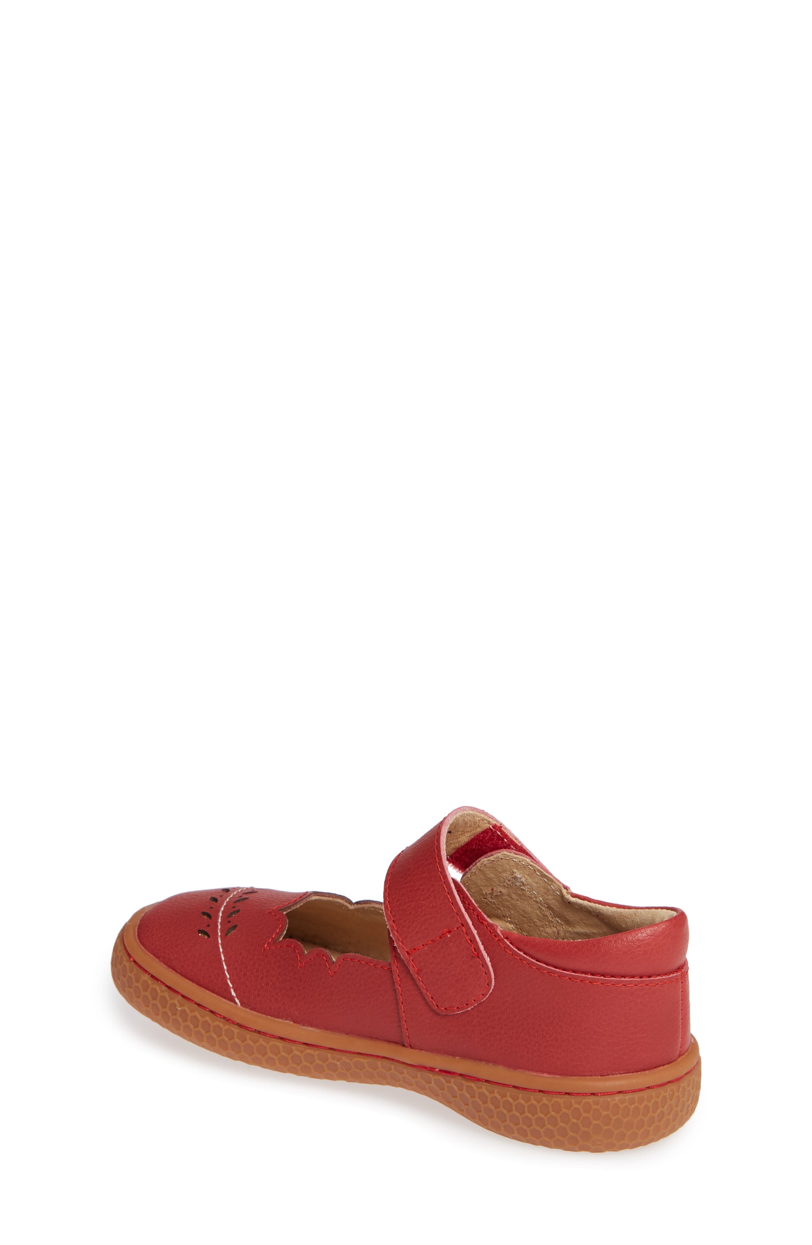 Juniper Scalloped Glitter Mary Jane, Alternate, color, SCARLET