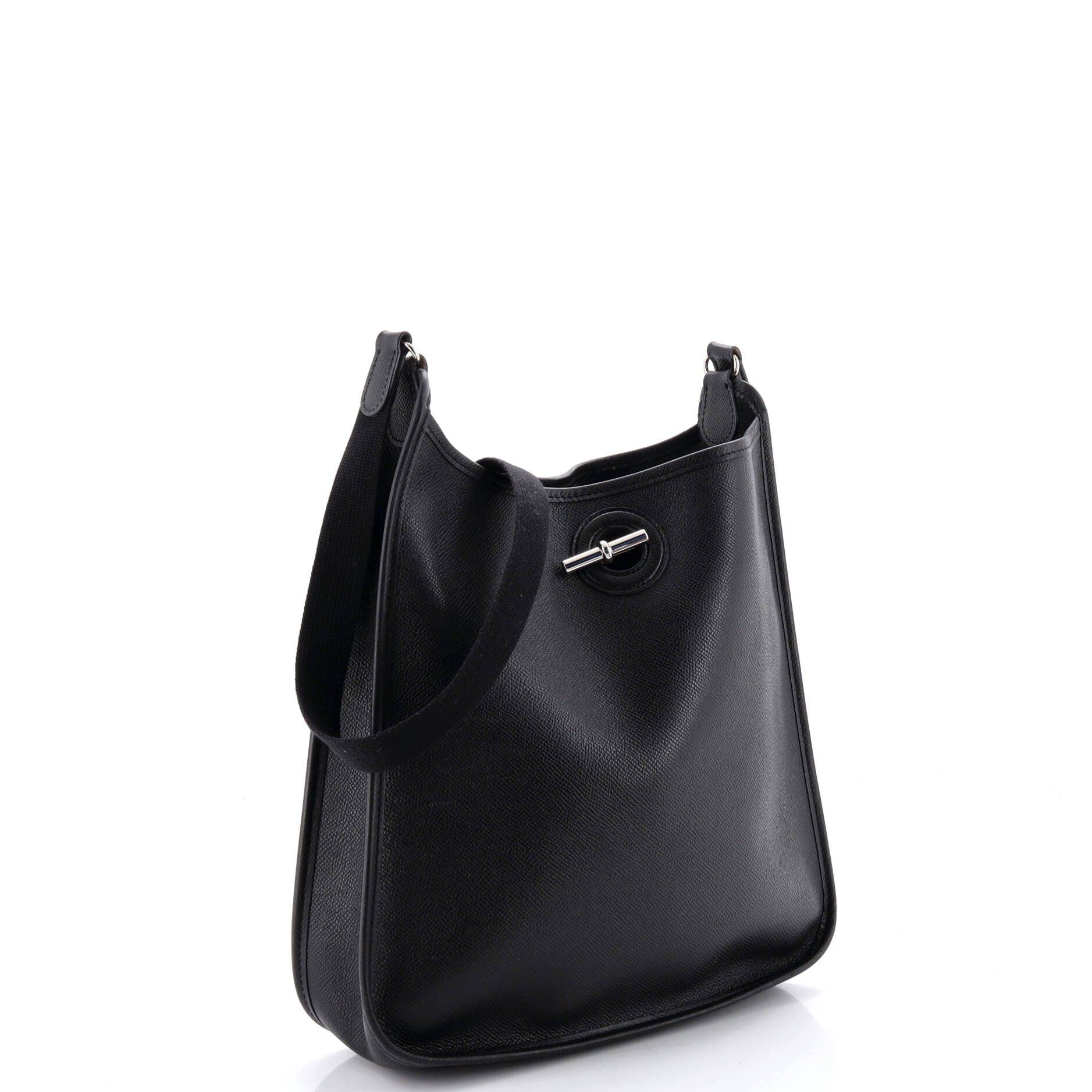Pre-Owned Hermes Vespa Bag Epsom PM, Alternate, color, Noir