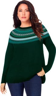 Roaman's Fair Isle Pullover Sweater