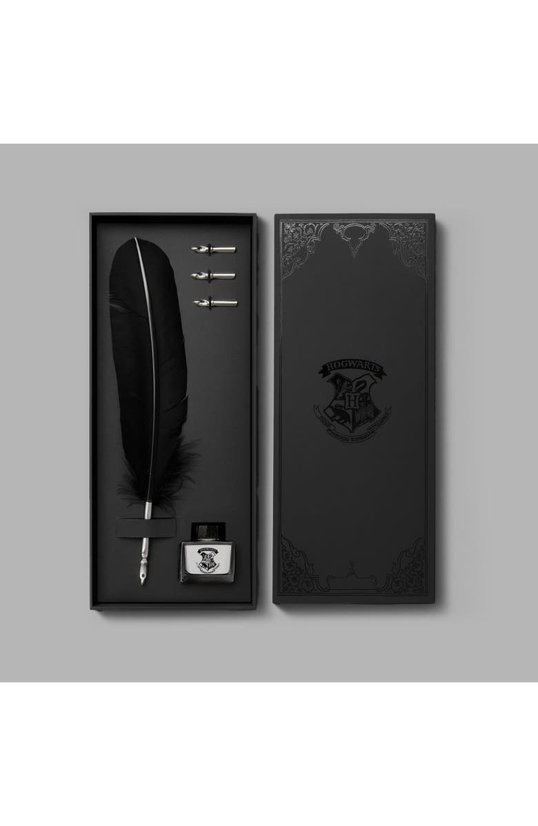 Blvck Harry Potter x Blvck - Writing Essentials Feather Pen Set, Main, color, Black