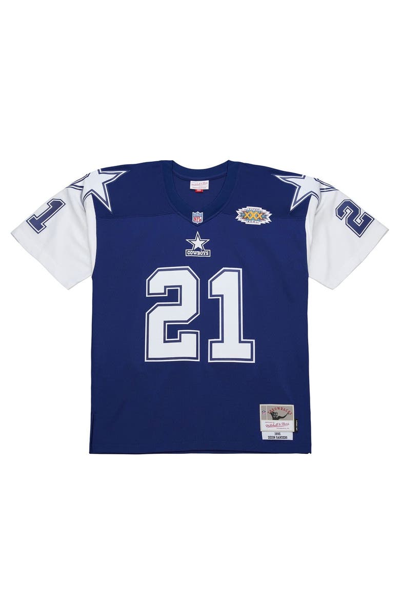 Mitchell & Ness Men's Mitchell & Ness Deion Sanders Navy Dallas Cowboys 1995 Legacy Replica Jersey, Alternate, color, Navy