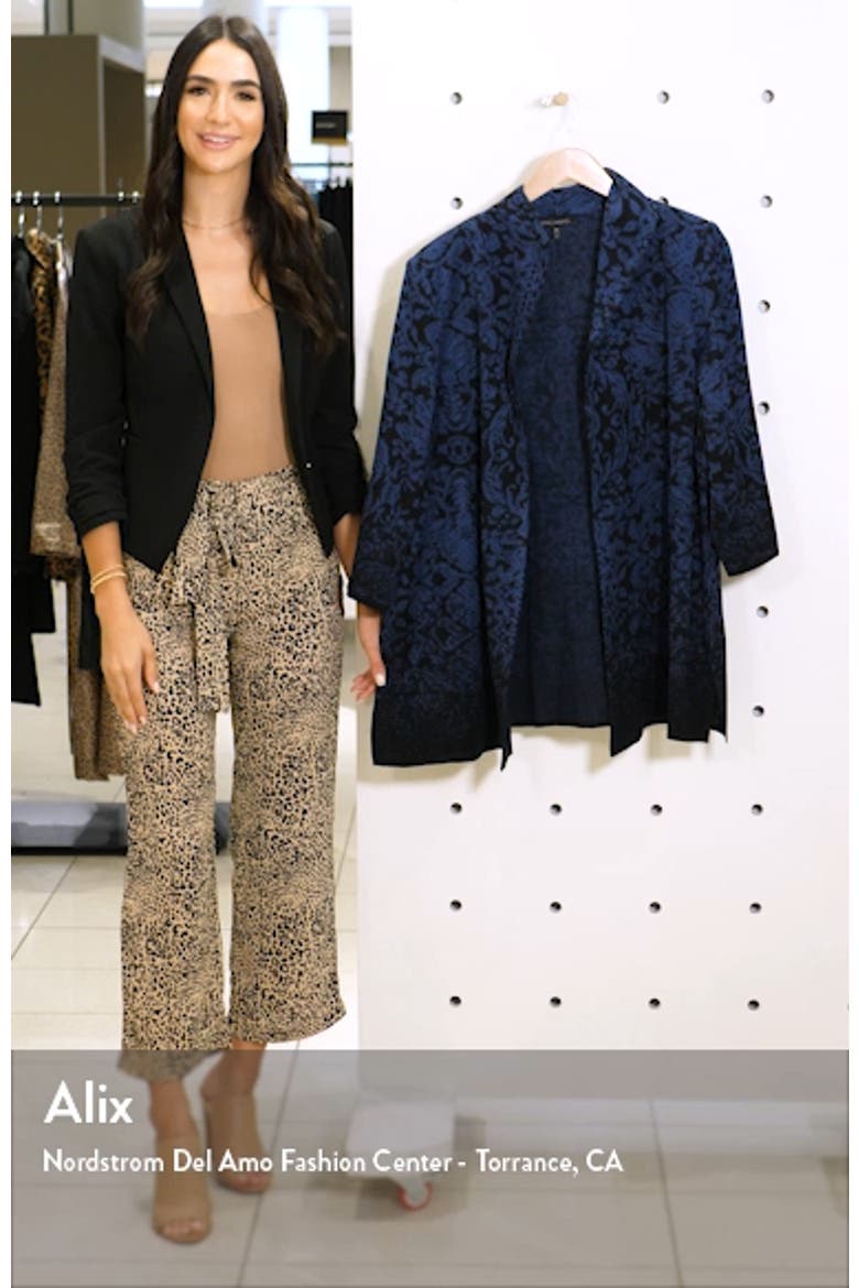 Ombré Floral Knit Jacket video
