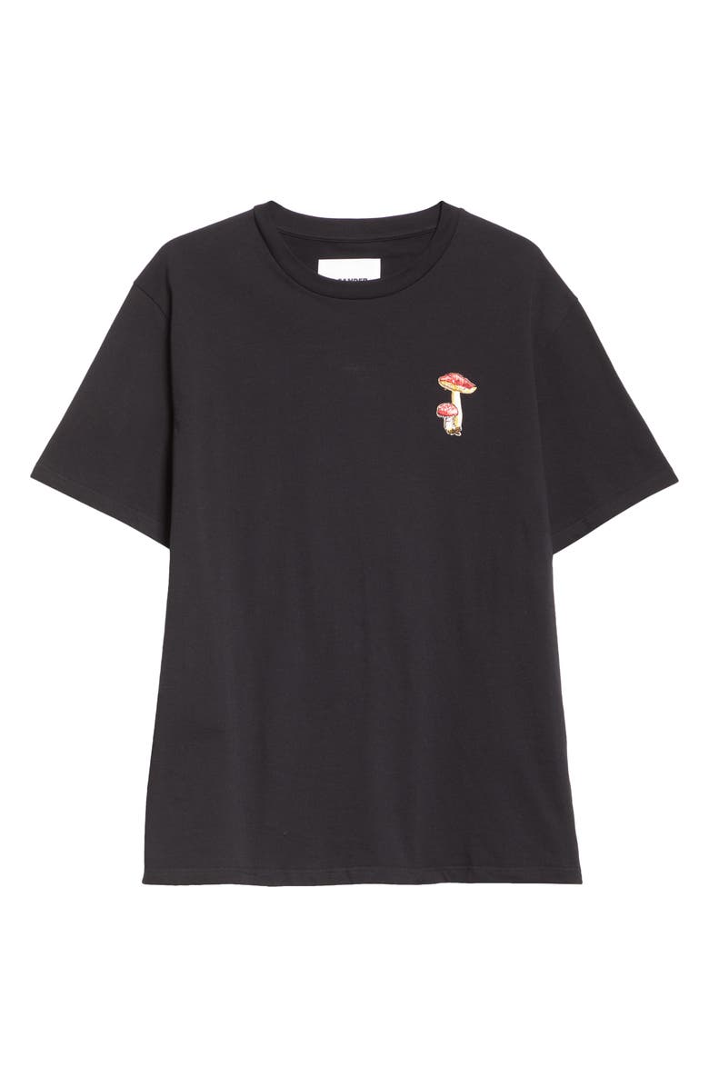 Jil Sander Mushroom Patch Cotton T-Shirt, Alternate, color, 