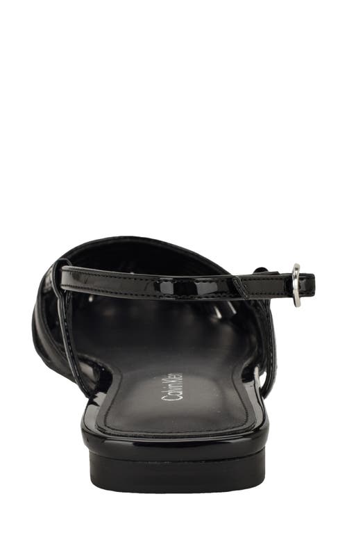Calvin Klein Glessia Slingback Flat In Multi