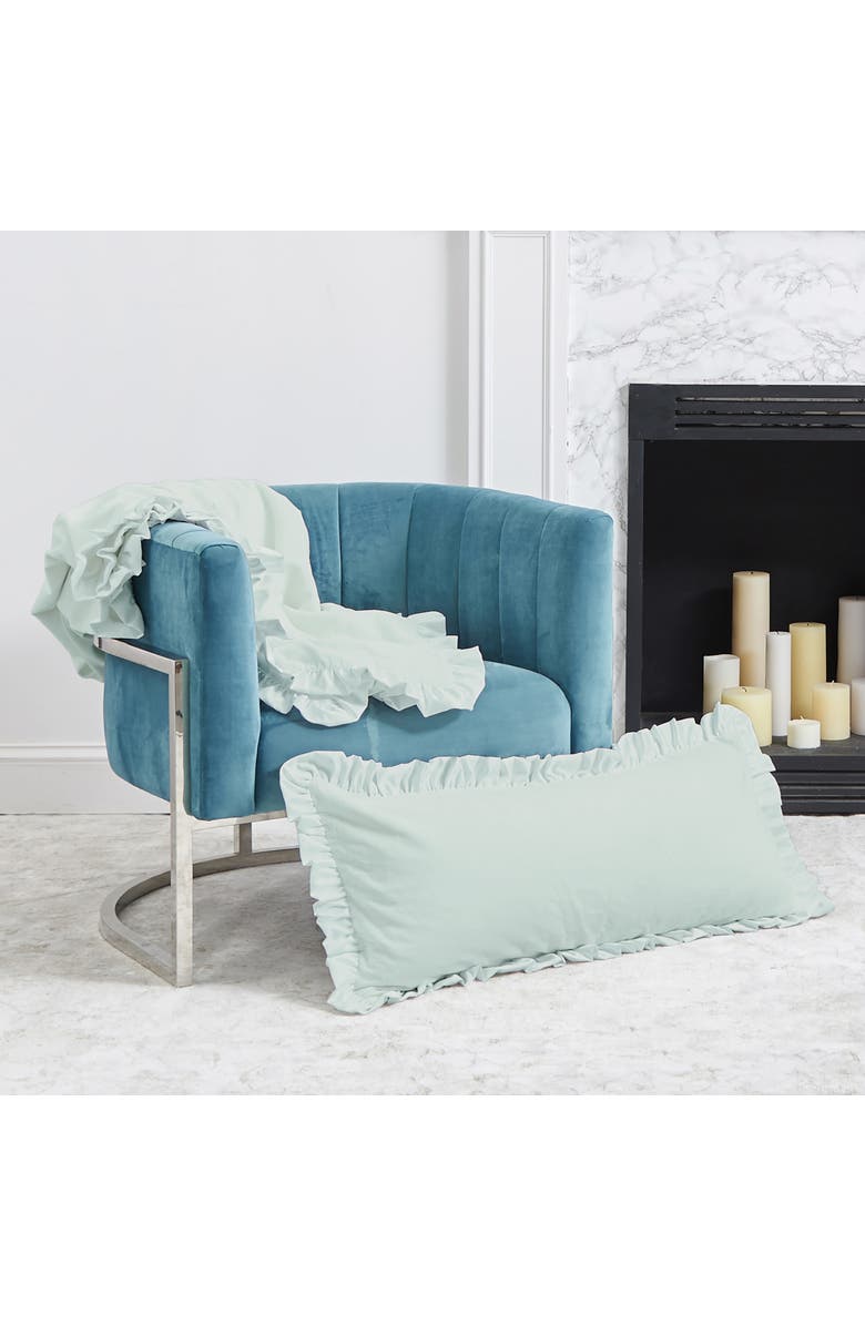 ELISABETH YORK Ishana Seaglass Accent Throw Blanket, Alternate, color, Green