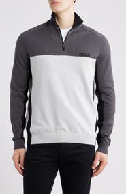 BOSS Hydro-X Water-Repellent Golf Half Zip Pullover