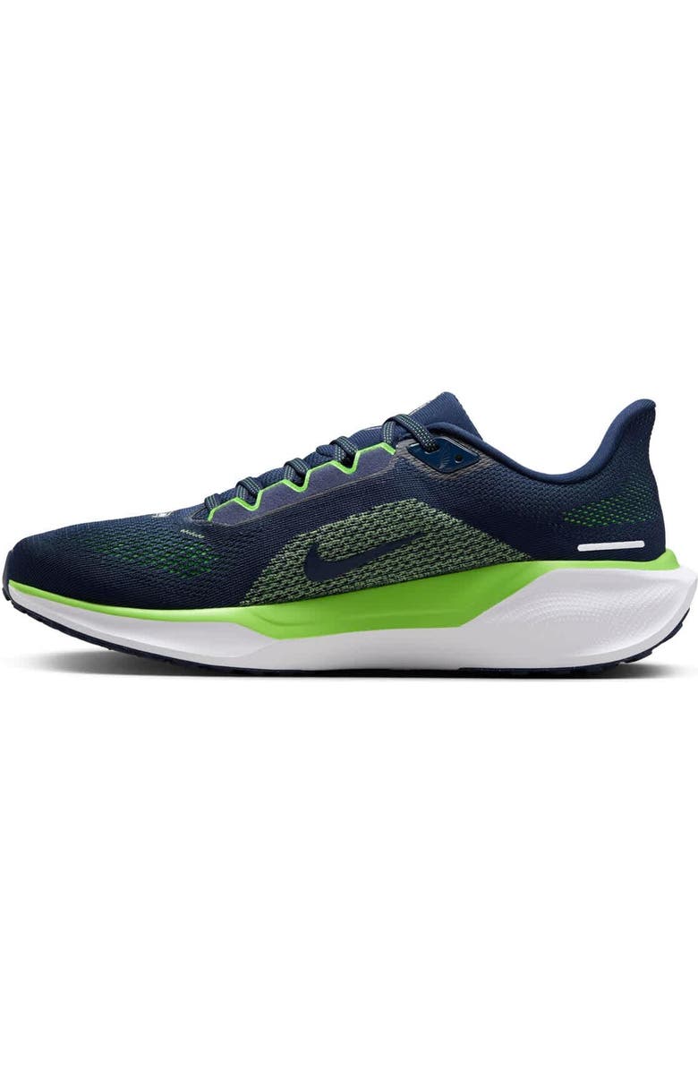 Nike Unisex Nike Navy Seattle Seahawks Zoom Pegasus 41 Running Shoes, Alternate, color,