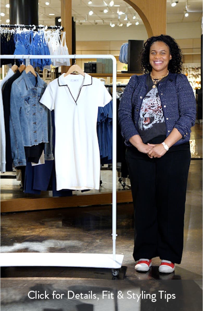 Contrast Trim Polo Dress, sales video thumbnail