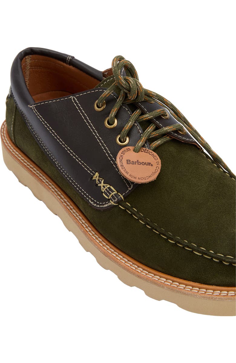 Barbour x Wildbunch Southfield Derby, Alternate, color, Green/Brown