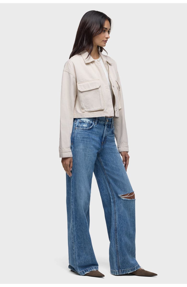 Hudson Jeans Chore Jacket, Alternate, color, Ecru