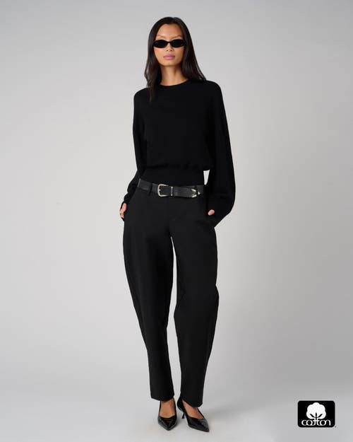 Weworewhat Bubble Crewneck Sweater In Black