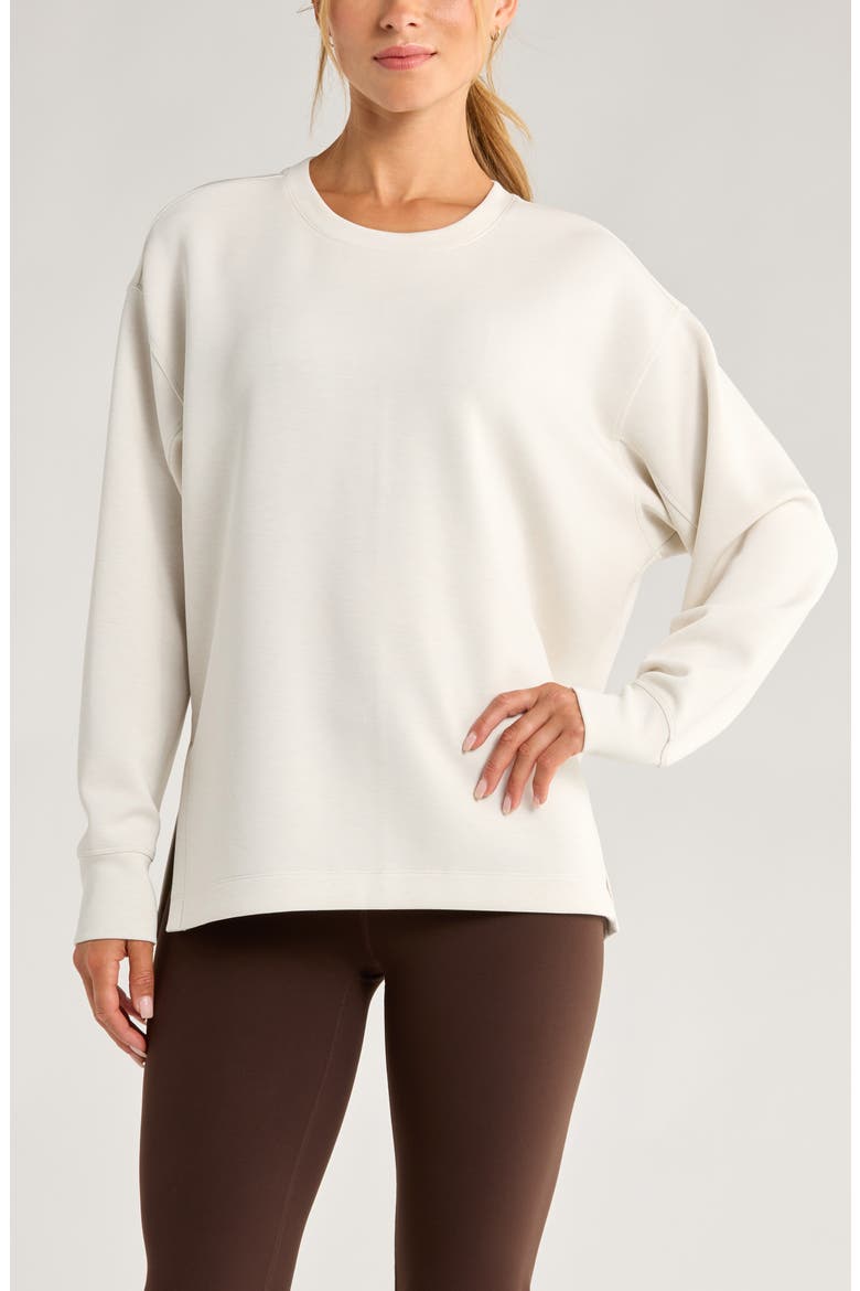 Soft Luxe Tunic, Main, color, BEIGE IVORY HEATHER